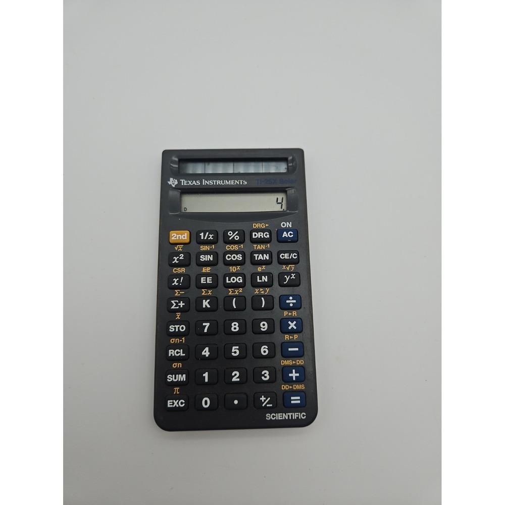 Vintage Texas Instruments Ti-25x Solar Scientific Calculator